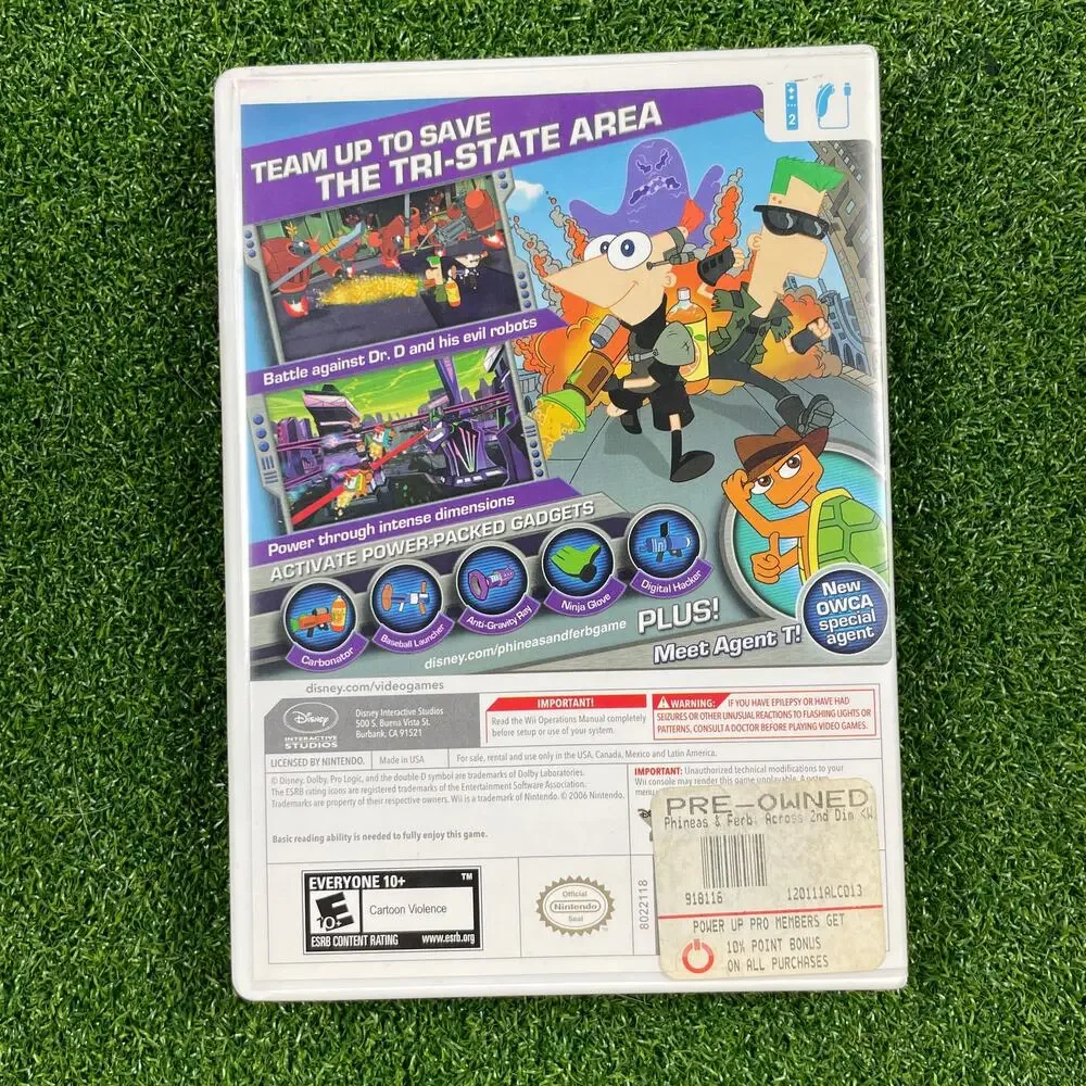 Phineas and Ferb: Across the 2nd Dimension (Nintendo Wii) Complete